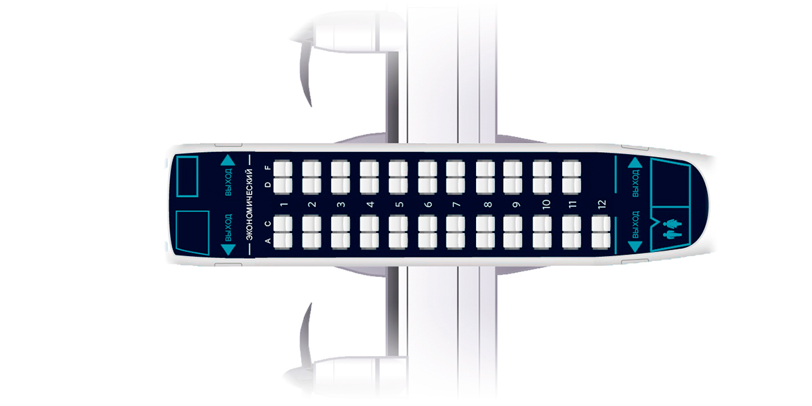 Схема самолета atr 42 500