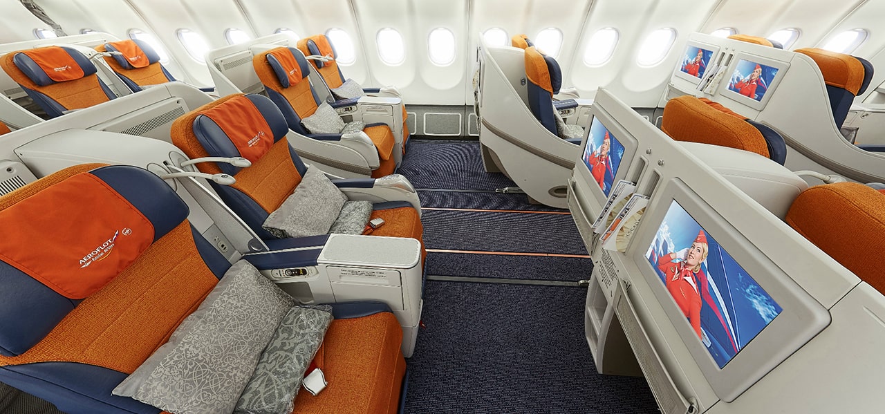 Обзор салона бизнес класса в самолетах Аэрофлот, Boeing, Airbus — фото лучших мест