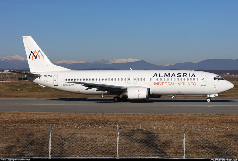 Самолет Боинг 737 авиакомпании АльМасрия